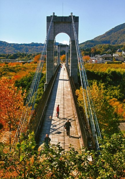 入選「錦秋の風の吊橋」