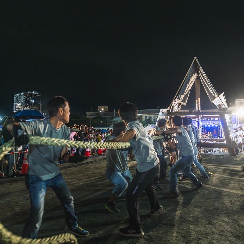 ジャンボ火起こし綱引きコンテスト